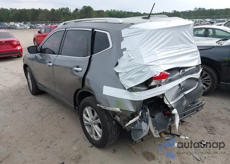 2015 Nissan Rogue Sv из США, поврежденный, VIN KNMAT2MV6FP519115